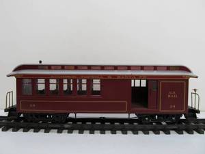 G Scale Bachmann Atchison Topeka &amp Santa Fe Train Mail Car