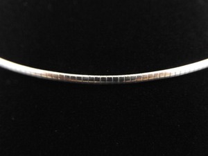 .925 Sterling Silver Omega Necklace