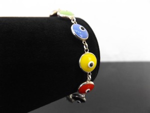 .925 Sterling Silver Evil Eye Bracelet