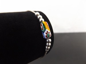.925 Sterling Silver Murano Bead Bracelet