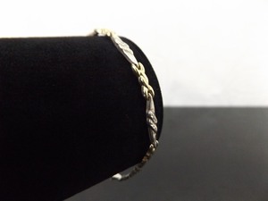 .925 Sterling Silver 2 Toned Bracelet