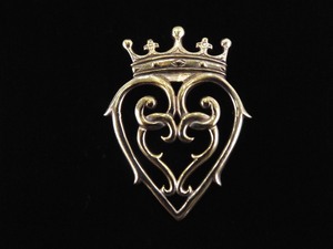 .925 Sterling Silver Scottish Luckenbooth Brooch