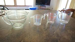 Four Glass Measuring Cups