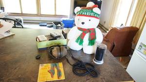 Clean Sound Record Cleaning System--K--6 Koss Headphones--1986 White Santa Bear--Box Of Cassettes