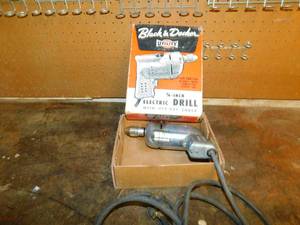 Black & Decker Utility 14 Electric Drill W Hex-Key Chuck---115V  AC-DC---2250RPM