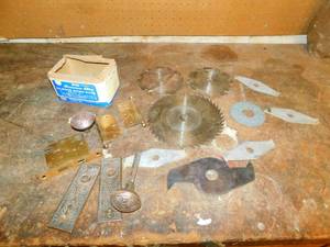 Saw Blades--Door Knob W Back Plate--Hinges, Etc.