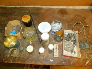 Miscellaneous Antique Drill Bits-Nails-Screws-Etc.