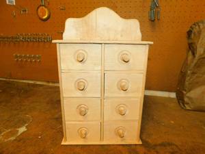 Homemade Eight Drawer Cabinet