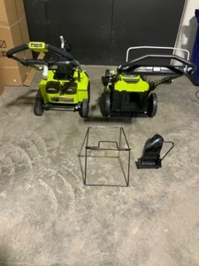 RYOBI 40V Brushless 20 in. Cordless Battery Walk Behind Push Lawn Mower & Electric Single Stage Snow Blower(Tool-Only). See Pictures