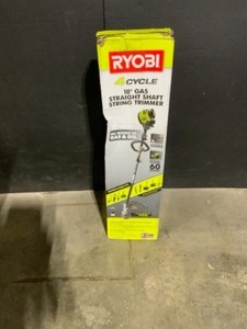 RYOBI 4-Cycle 30cc Attachment Capable Straight Shaft Gas Trimmer. See Pictures