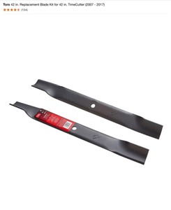 Toro 42 in. Replacement Blade Kit for 42 in. TimeCutter (2007 - 2017). See Pictures