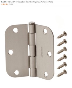 Everbilt & Other Branded Regular and Self Closing Door Hinges & Gate Latch. See Pictures