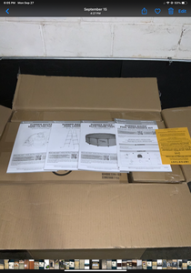 Summer Waves Black Basketweave 15 ft. Round 48 in. D Elite Metal Frame Pool Package with Sand Filter Pump. See Pictures