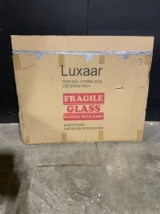 LUXAAR Nuova 24 in. W x 36 in. H Framed Rectangular Bathroom Vanity Mirror in Polished Chrome. See Pictures