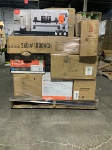 Pallet of Lighting Fixtures, Bulbs, Accessories & Ceiling Fans. Various Kinds & Conditions. See Pictures