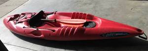 lot 6 image: 1-Person Pelican Challenger Kayak w Paddle