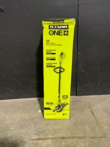 lot 4 image: RYOBI ONE 18V 13 in. Cordless Battery String Trimmer (Tool Only). See Pictures