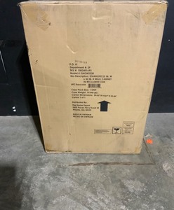 lot 9 image: Home Decorators Collection Stanhope 22 in. W x 30 in. H Wall Cabinet in Reclaimed Oak. See Pictures