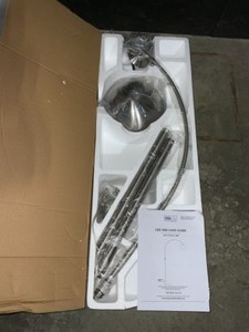 lot 16 image: DSI LIGHTING 70 in. Brushed Steel Arc Floor Lamp. See Pictures