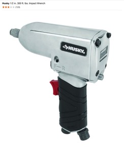 lot 20 image: Husky 12 in. 300 ft. lbs. Impact Wrench & Husky Gravity Feed Composite HVLP Spray Gun. See Pictures