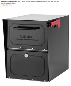 lot 23 image: Gibraltar & Architectural Mailboxes Assortment. Various Sizes, Colors & Conditions. See Pictures