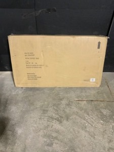 lot 33 image: StyleWell Bannerton 42 in. Patina Large Rectangle Wood Coffee Table with Shelf. See Pictures