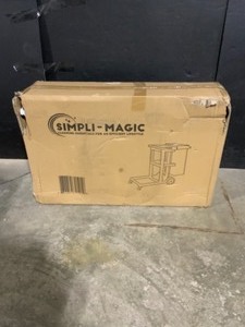 lot 36 image: THE CLEAN STORE Commercial YellowGrey Heavy-Duty Polyethylene Material Janitorial Cart. See Pictures