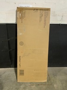 lot 37 image: StyleWell Plumridge Ivory Upholstered Queen Curved Back Headboard with Tufting (61.4 in W. X 57.3 in H.). See Pictures