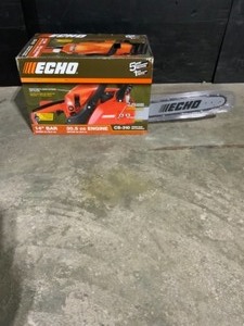lot 38 image: ECHO 14 in. 30.5 cc Gas 2-Stroke Cycle Chainsaw.  See Pictures