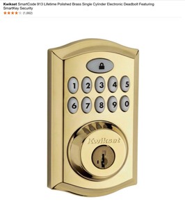 lot 50 image: Different Colored Kwikset SmartCode 913 Electronic Deadbolts. See Pictures