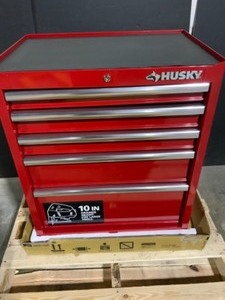 lot 63 image: Husky 27 in. 11-Drawer Tool Chest and Cabinet Combo. See Pictures