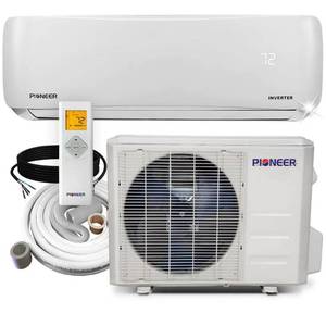 lot 407 image: Pioneer 24,000 BTU 2 Ton 17 SEER Ductless Mini Split Inverter Wall Mounted Air Conditioner with Heat Pump 208230-Volt, WYS024GMFI19RL-16.
