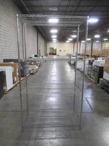 lot 400 image: Wire StorageBakers Rack NSF Certified, 4 Shelves.