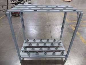 lot 440 image: Retail ShovelBroom Display Rack, 38 12 x 22 x 40 Tall.