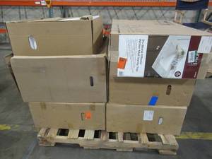 lot 305 image: WHOLESALE MIXED PALLET OF MISCELLANEOUS VANITY TOPS
