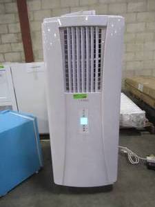 lot 318 image: Lanbo White Portable Air Conditioner. - Slight indent in back.