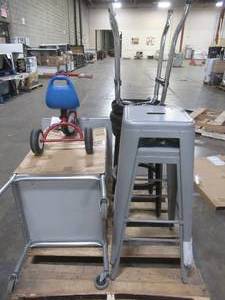 lot 321 image: WHOLESALE MIXED PALLET OF MISCELLANEOUS STOOLS, CART AND TRICYCLE