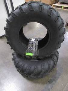 lot 324 image: (2) HI-RUN 25 in. x 10.00 in.-12 6PR SU37 ATV Tires.