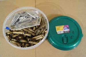 lot 90 image: Container of .300 Win Mag Empty Casings