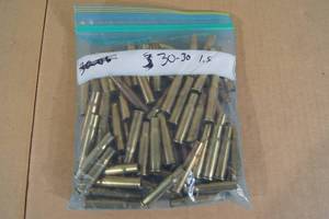 lot 92 image: Bag of .30-30 Empty Casings