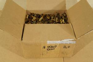 lot 95 image: Box of .45 ACP Empty Casings