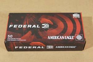 lot 106 image: 50 Federal American Eagle .380 Auto 95 Gr FMJ Ammo