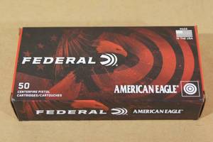 lot 107 image: 50 Federal American Eagle .380 Auto 95 Gr FMJ Ammo
