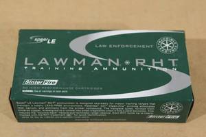lot 109 image: 50 Speer LE Lawman RHT .40 S&W 125 Gr Frangible CF Ammo