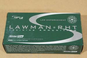 lot 110 image: 50 Speer LE Lawman RHT .40 S&W 125 Gr Frangible CF Ammo
