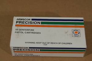 lot 113 image: 50 Armscor Precision .38 Super 125 Gr FMJ Ammo