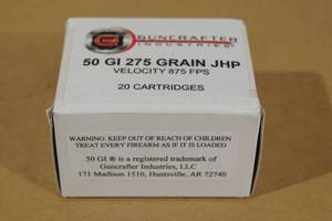 lot 127 image: 20 .50 GI 275 Gr JHP Ammo