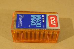 lot 136 image: 50 CCI Maxi Mag .22 WMR Ammo