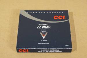 lot 178 image: 20 CCI .22 WMR 52 Gr #12 Shot Shotshells