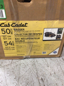 lot 103 image: Original Equipment 50 in. and 54 in. Double Bagger for Ultima ZT1 Series Zero Turn Lawn Mowers (2019 and After) by Cub Cadet Customer Returns See Pictures